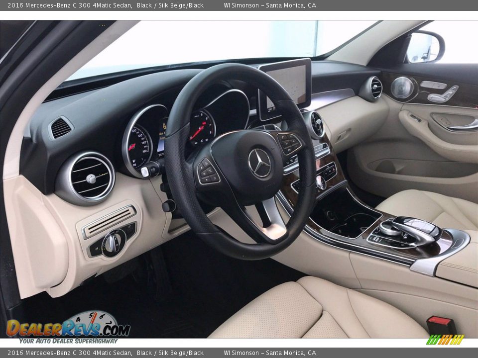 2016 Mercedes-Benz C 300 4Matic Sedan Black / Silk Beige/Black Photo #22