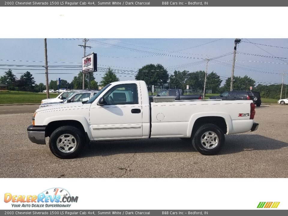 2003 Chevrolet Silverado 1500 LS Regular Cab 4x4 Summit White / Dark Charcoal Photo #1