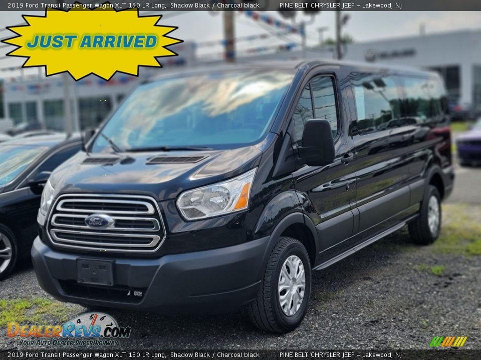 2019 Ford Transit Passenger Wagon XLT 150 LR Long Shadow Black / Charcoal black Photo #1