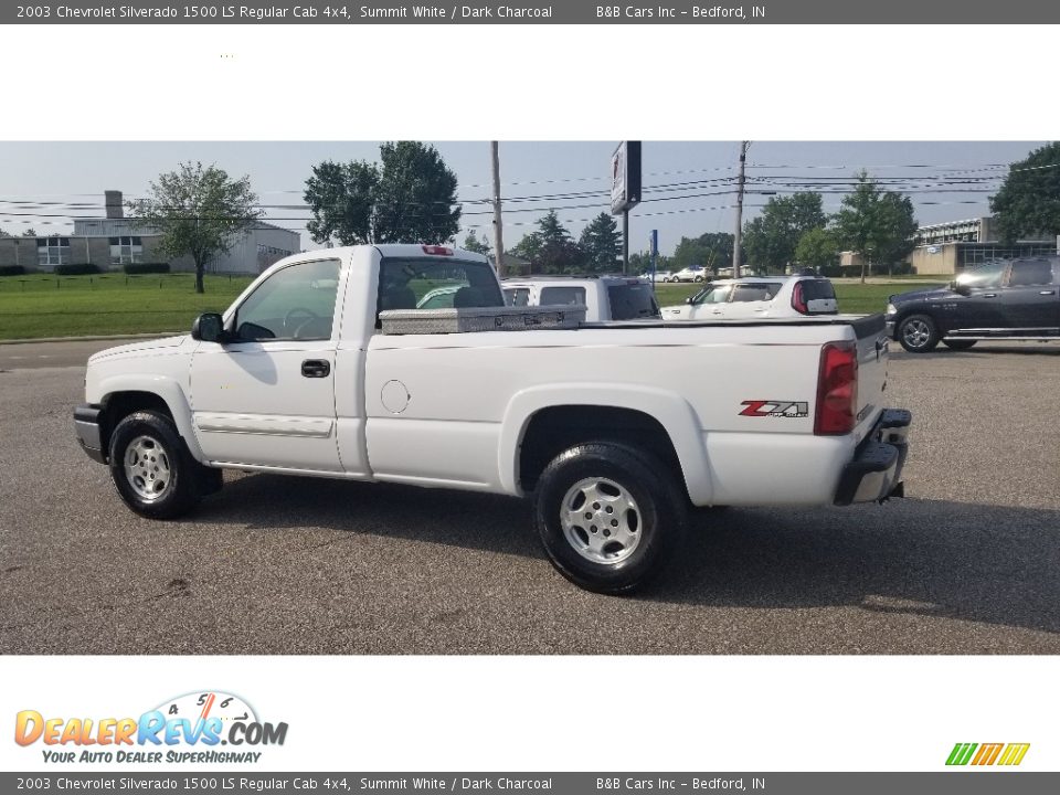 2003 Chevrolet Silverado 1500 LS Regular Cab 4x4 Summit White / Dark Charcoal Photo #2