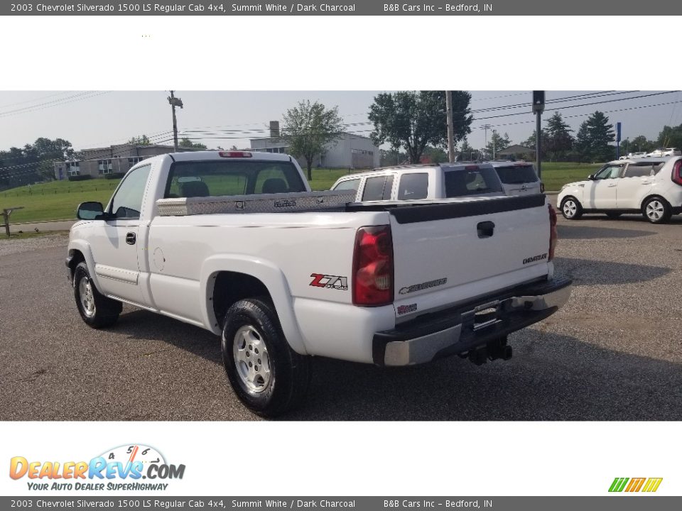 2003 Chevrolet Silverado 1500 LS Regular Cab 4x4 Summit White / Dark Charcoal Photo #3