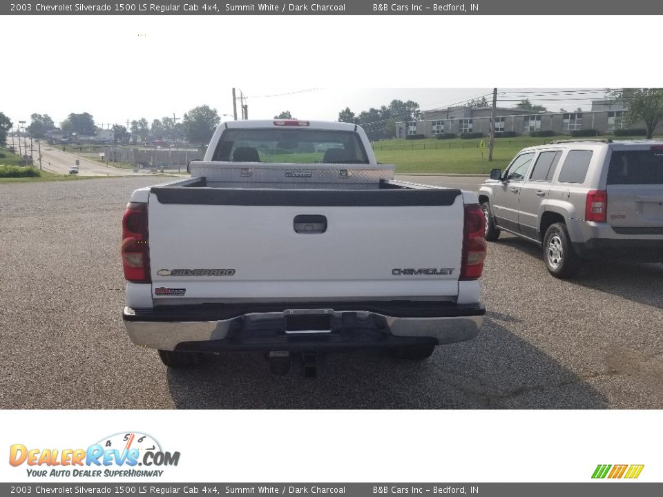 2003 Chevrolet Silverado 1500 LS Regular Cab 4x4 Summit White / Dark Charcoal Photo #4