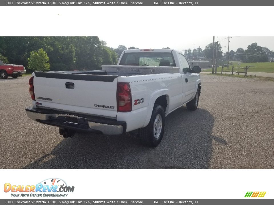 2003 Chevrolet Silverado 1500 LS Regular Cab 4x4 Summit White / Dark Charcoal Photo #5