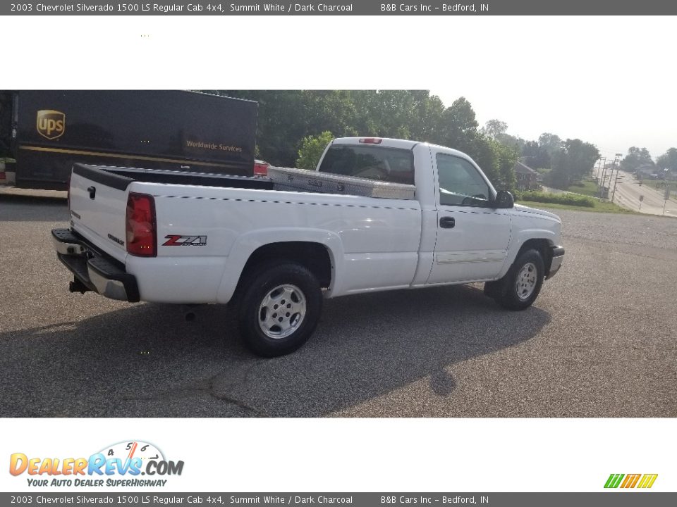 2003 Chevrolet Silverado 1500 LS Regular Cab 4x4 Summit White / Dark Charcoal Photo #6