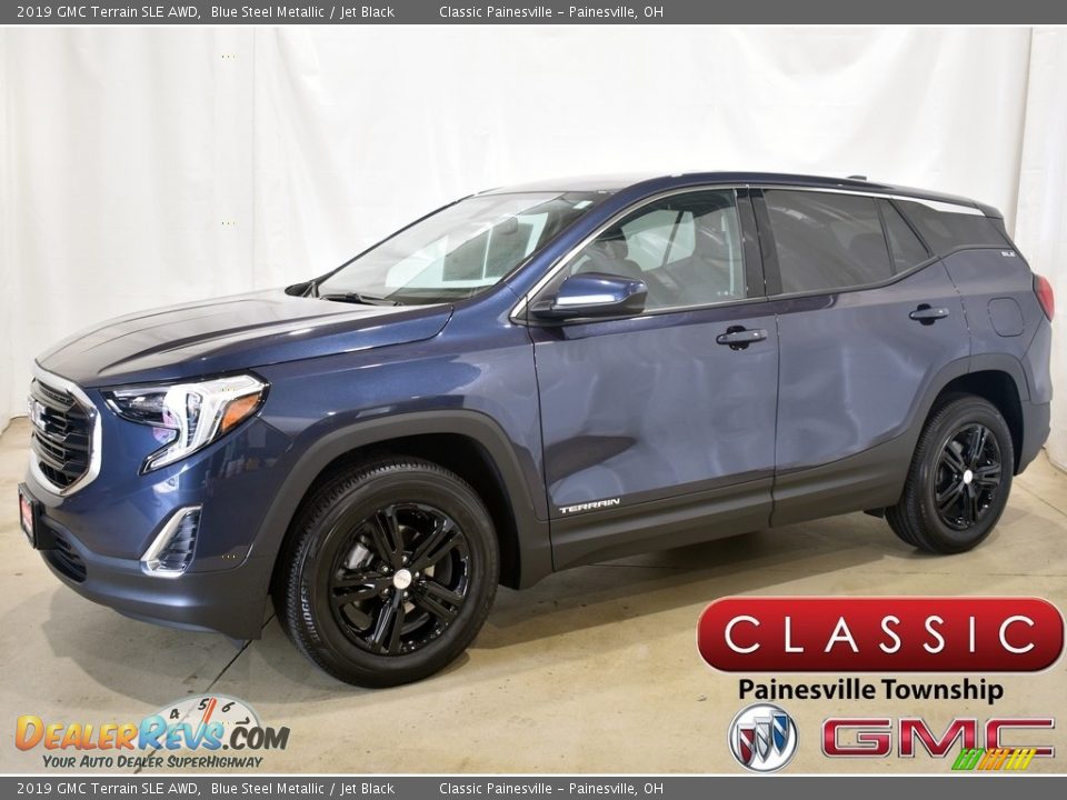 2019 GMC Terrain SLE AWD Blue Steel Metallic / Jet Black Photo #1