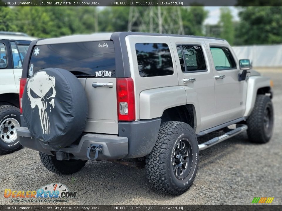 2006 Hummer H3 Boulder Gray Metallic / Ebony Black Photo #4