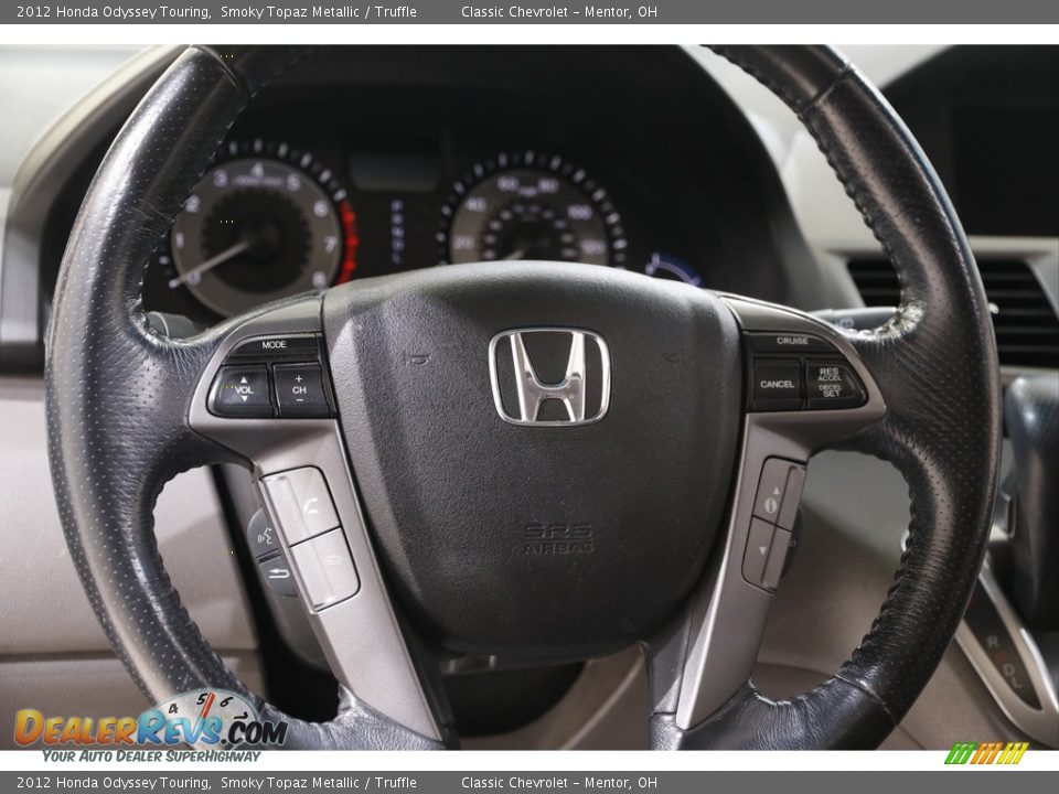 2012 Honda Odyssey Touring Smoky Topaz Metallic / Truffle Photo #7