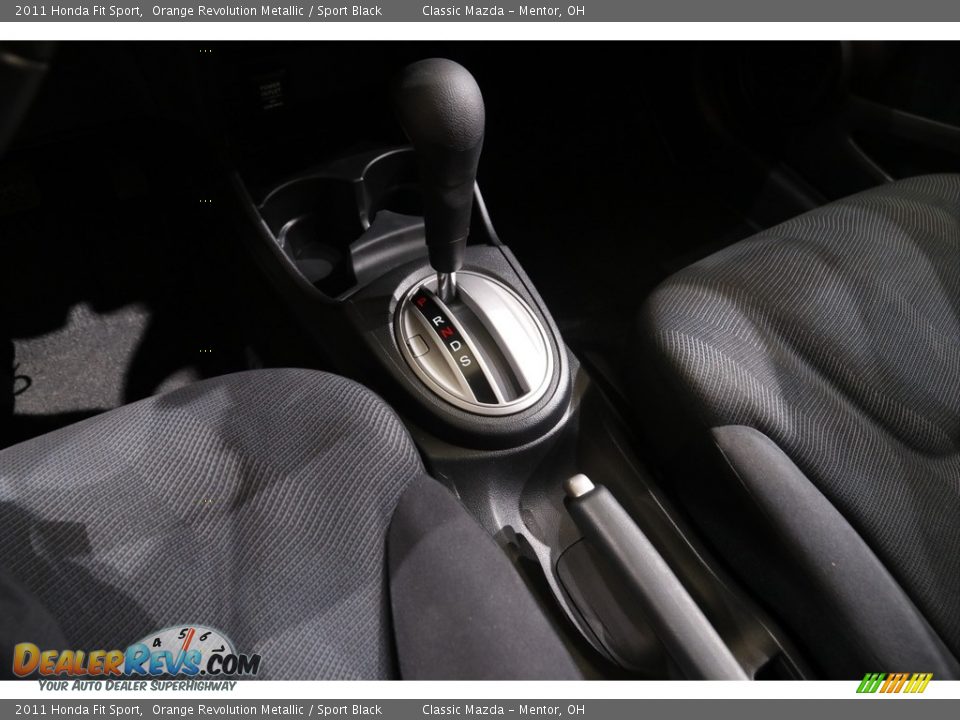 2011 Honda Fit Sport Orange Revolution Metallic / Sport Black Photo #10