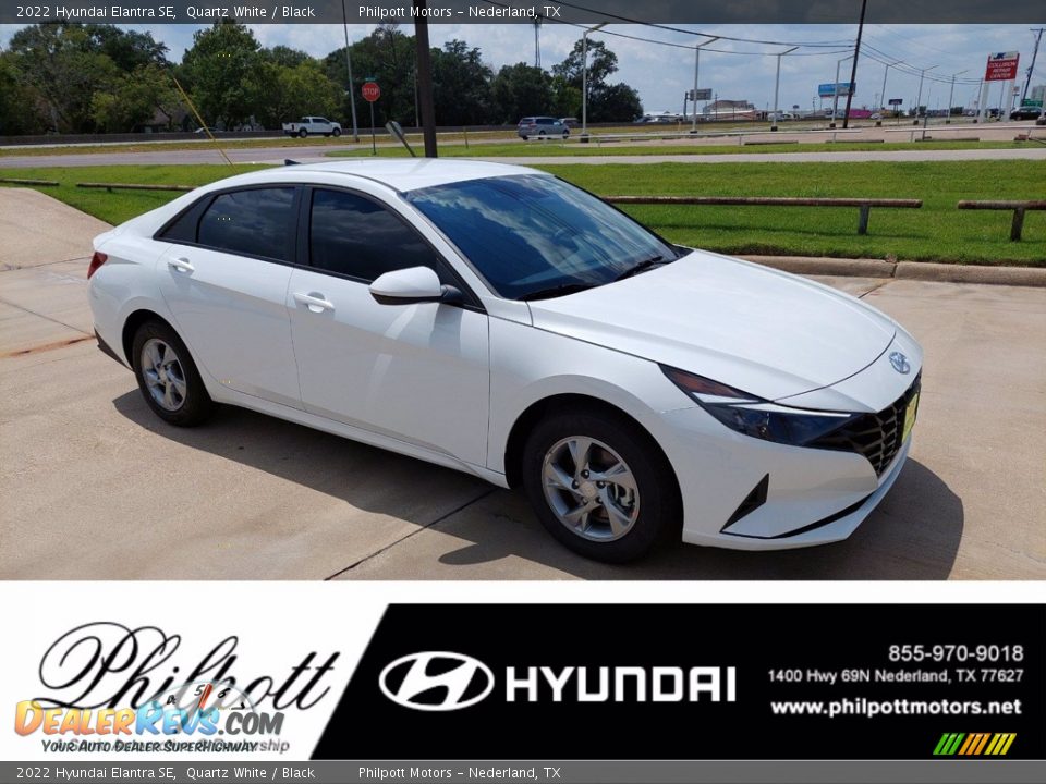 2022 Hyundai Elantra SE Quartz White / Black Photo #1