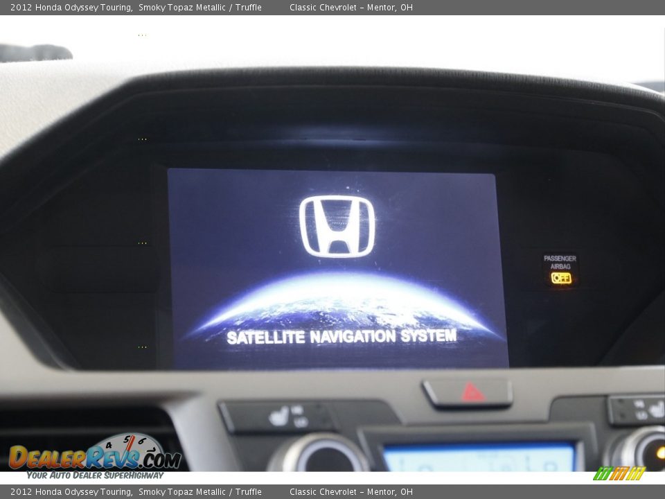 2012 Honda Odyssey Touring Smoky Topaz Metallic / Truffle Photo #10