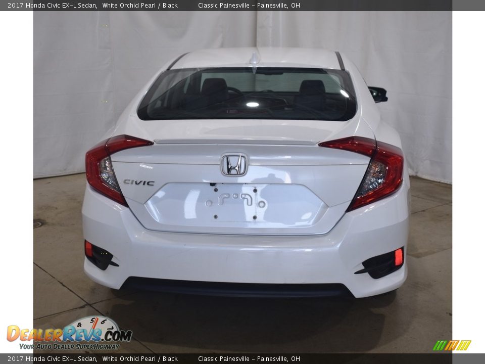 2017 Honda Civic EX-L Sedan White Orchid Pearl / Black Photo #3