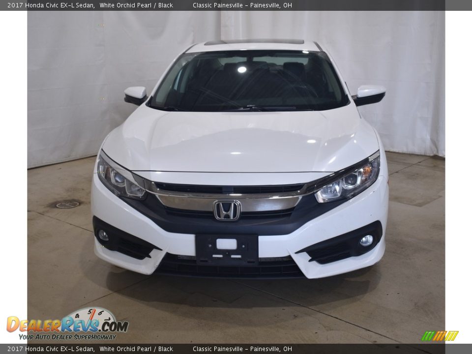 2017 Honda Civic EX-L Sedan White Orchid Pearl / Black Photo #4