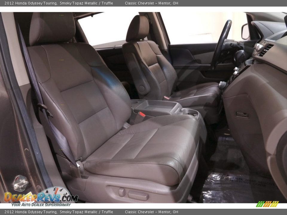 2012 Honda Odyssey Touring Smoky Topaz Metallic / Truffle Photo #18