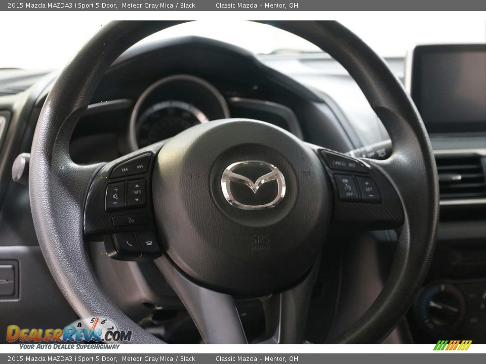 2015 Mazda MAZDA3 i Sport 5 Door Meteor Gray Mica / Black Photo #7