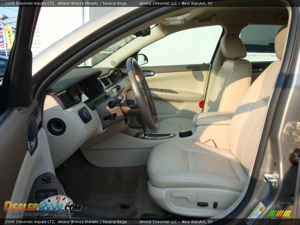 2006 Chevrolet Impala LTZ Amber Bronze Metallic / Neutral Beige Photo #10