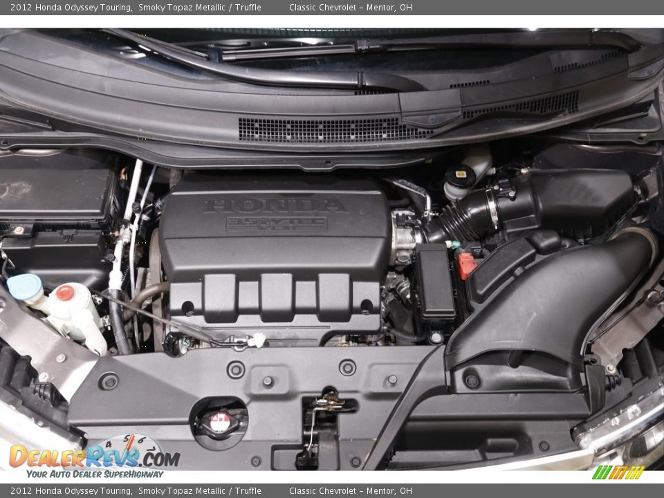 2012 Honda Odyssey Touring Smoky Topaz Metallic / Truffle Photo #24