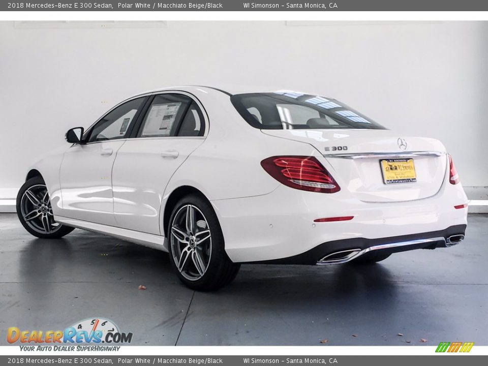 2018 Mercedes-Benz E 300 Sedan Polar White / Macchiato Beige/Black Photo #3