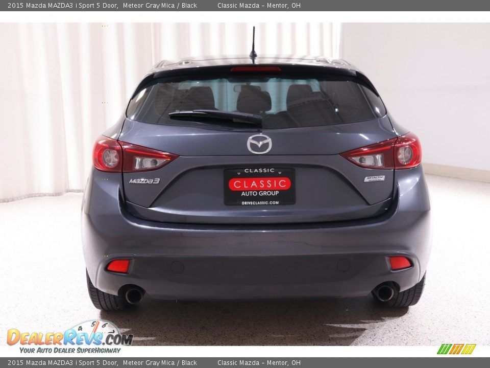 2015 Mazda MAZDA3 i Sport 5 Door Meteor Gray Mica / Black Photo #16