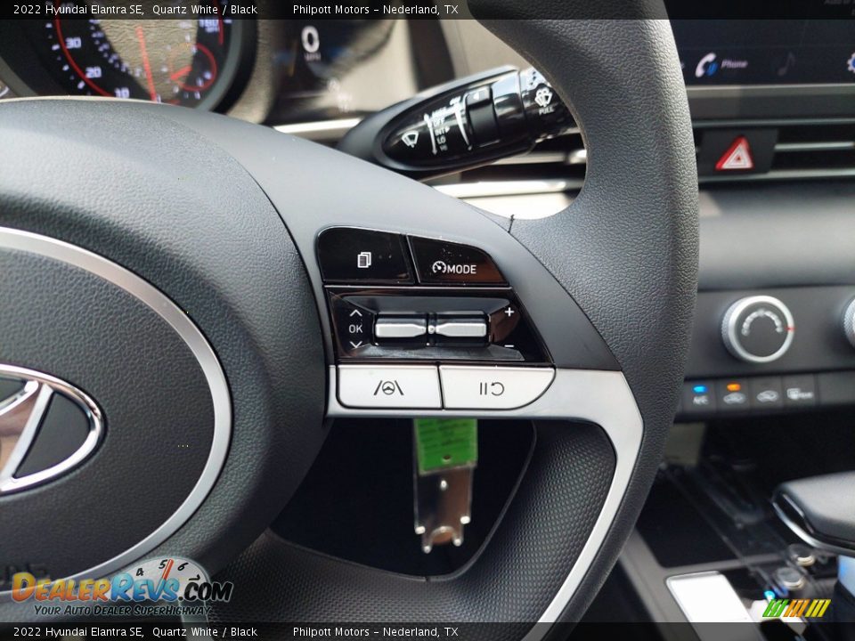 2022 Hyundai Elantra SE Quartz White / Black Photo #17