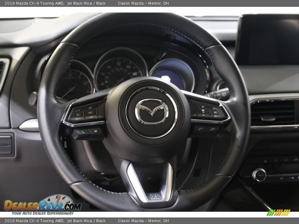 2019 Mazda CX-9 Touring AWD Jet Black Mica / Black Photo #7