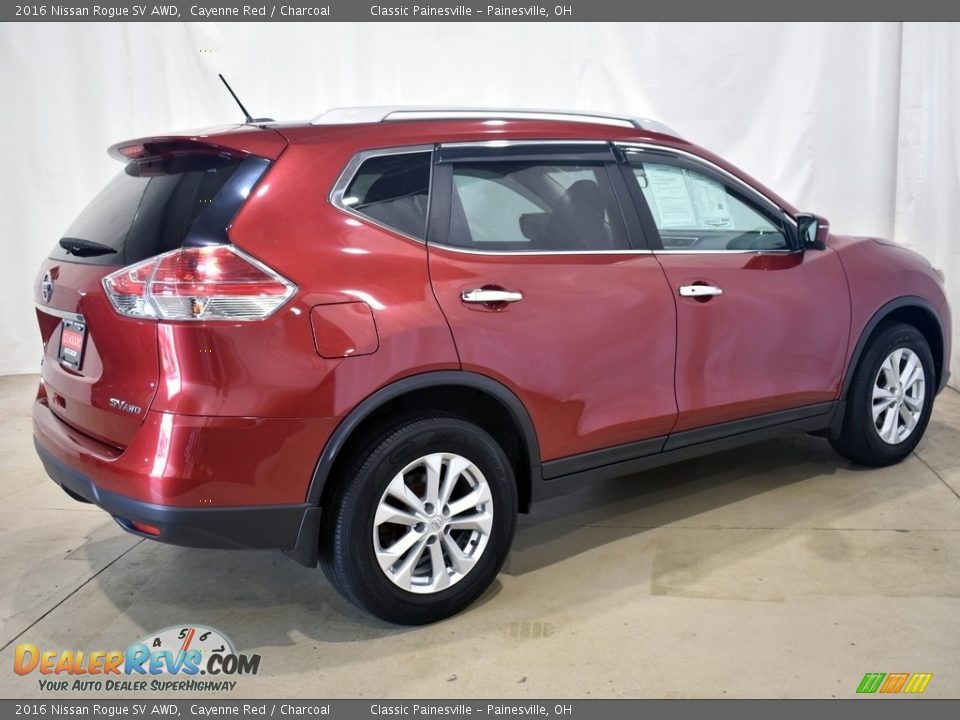 2016 Nissan Rogue SV AWD Cayenne Red / Charcoal Photo #2