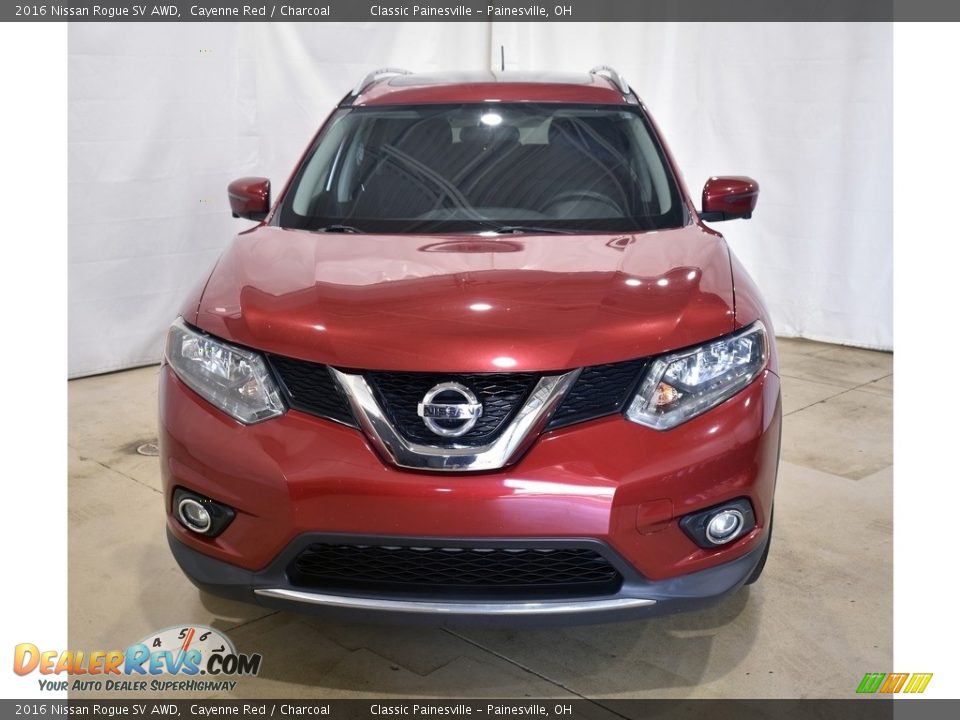 2016 Nissan Rogue SV AWD Cayenne Red / Charcoal Photo #4