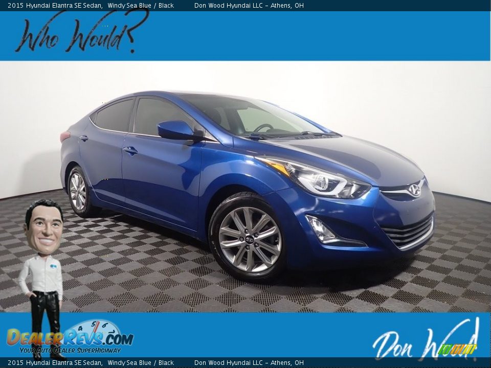 2015 Hyundai Elantra SE Sedan Windy Sea Blue / Black Photo #1