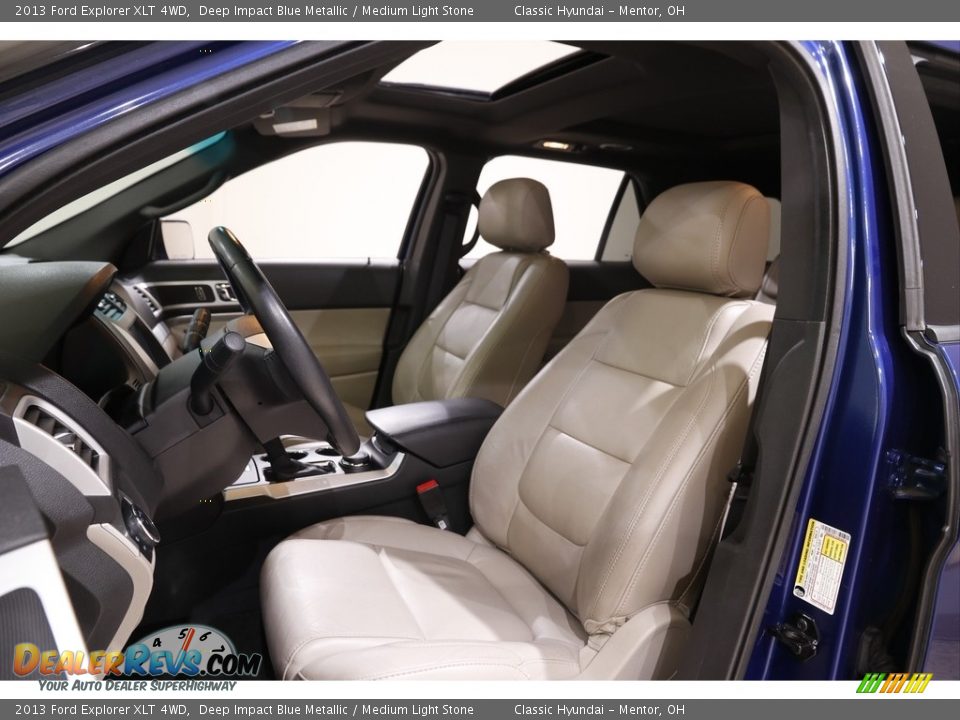 2013 Ford Explorer XLT 4WD Deep Impact Blue Metallic / Medium Light Stone Photo #5