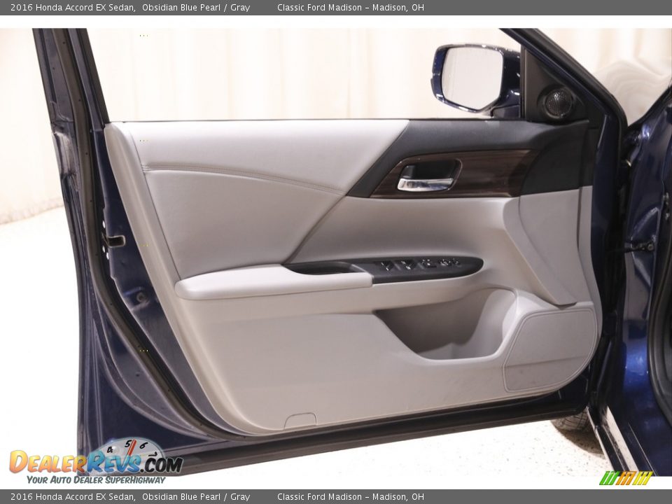 2016 Honda Accord EX Sedan Obsidian Blue Pearl / Gray Photo #4