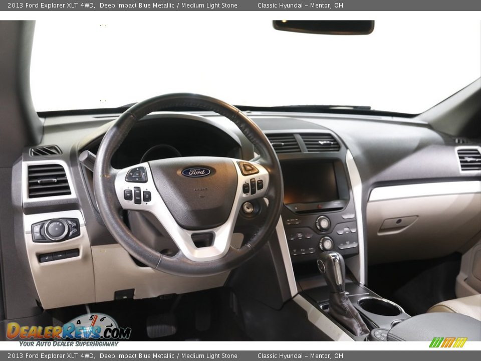 2013 Ford Explorer XLT 4WD Deep Impact Blue Metallic / Medium Light Stone Photo #6