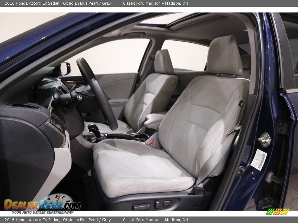 2016 Honda Accord EX Sedan Obsidian Blue Pearl / Gray Photo #5