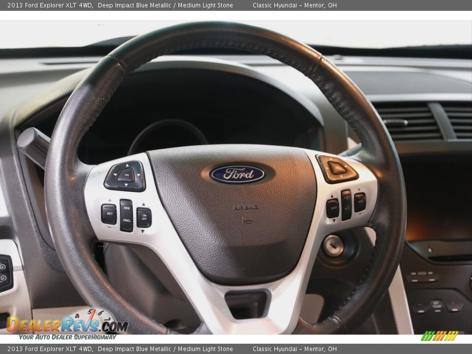 2013 Ford Explorer XLT 4WD Deep Impact Blue Metallic / Medium Light Stone Photo #7