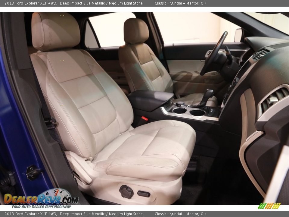 2013 Ford Explorer XLT 4WD Deep Impact Blue Metallic / Medium Light Stone Photo #14