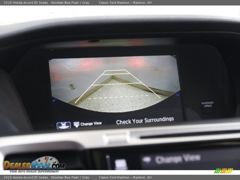 2016 Honda Accord EX Sedan Obsidian Blue Pearl / Gray Photo #13