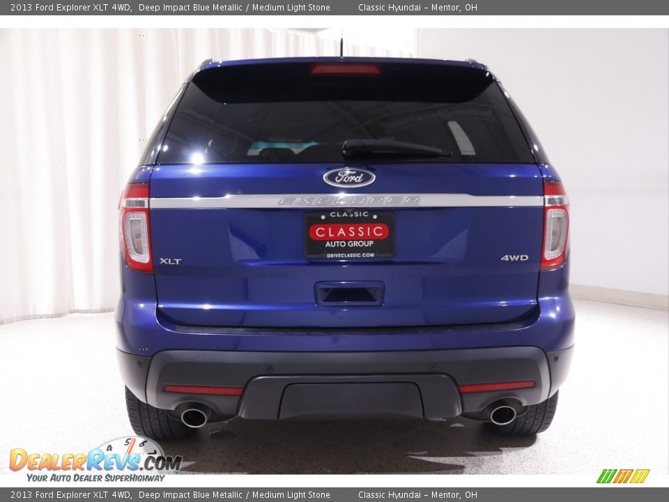 2013 Ford Explorer XLT 4WD Deep Impact Blue Metallic / Medium Light Stone Photo #18