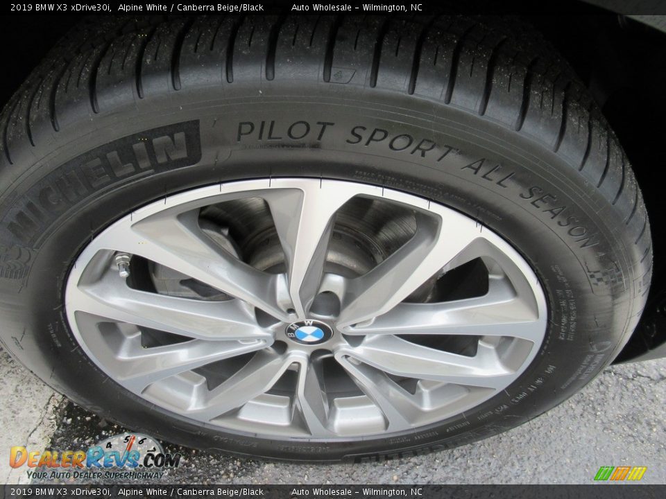2019 BMW X3 xDrive30i Alpine White / Canberra Beige/Black Photo #7