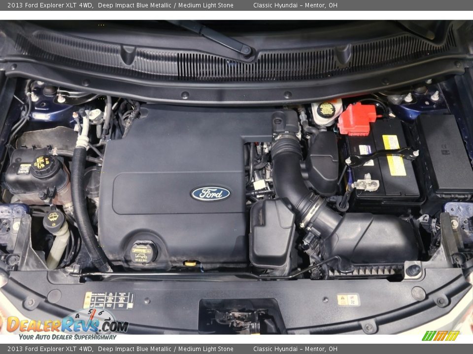 2013 Ford Explorer XLT 4WD Deep Impact Blue Metallic / Medium Light Stone Photo #19