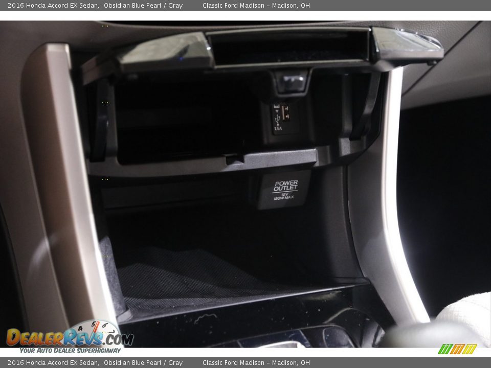 2016 Honda Accord EX Sedan Obsidian Blue Pearl / Gray Photo #18