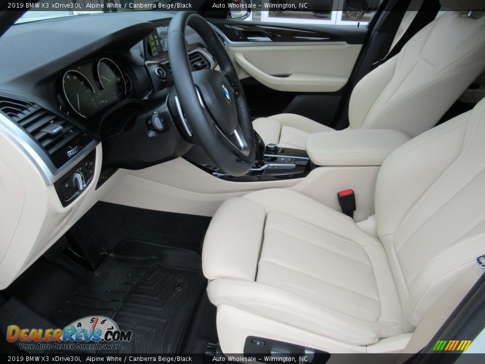 2019 BMW X3 xDrive30i Alpine White / Canberra Beige/Black Photo #10