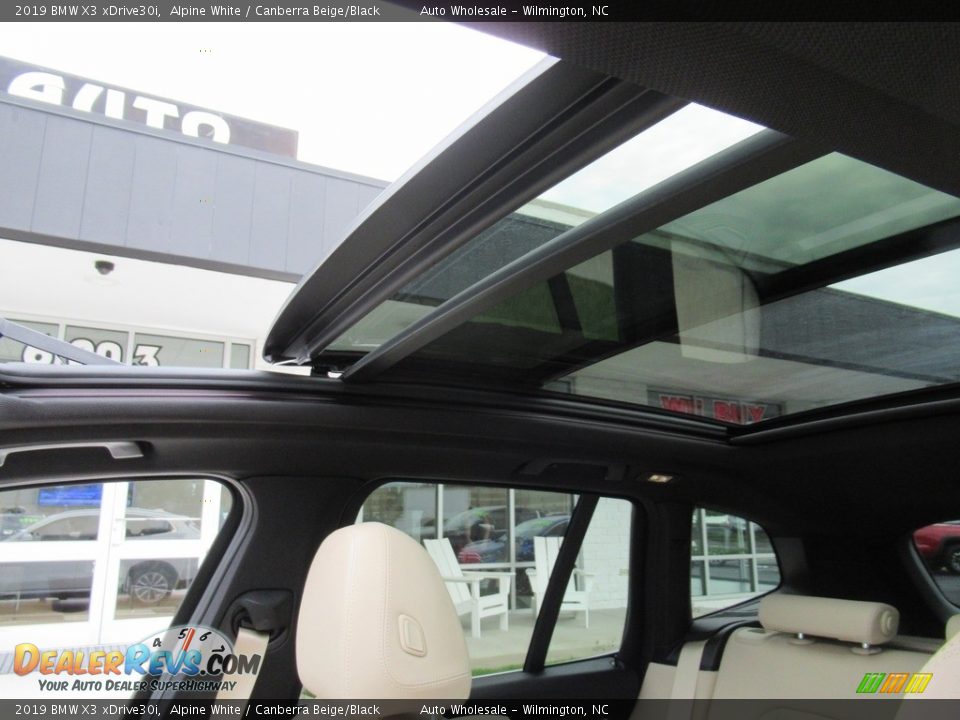 2019 BMW X3 xDrive30i Alpine White / Canberra Beige/Black Photo #11
