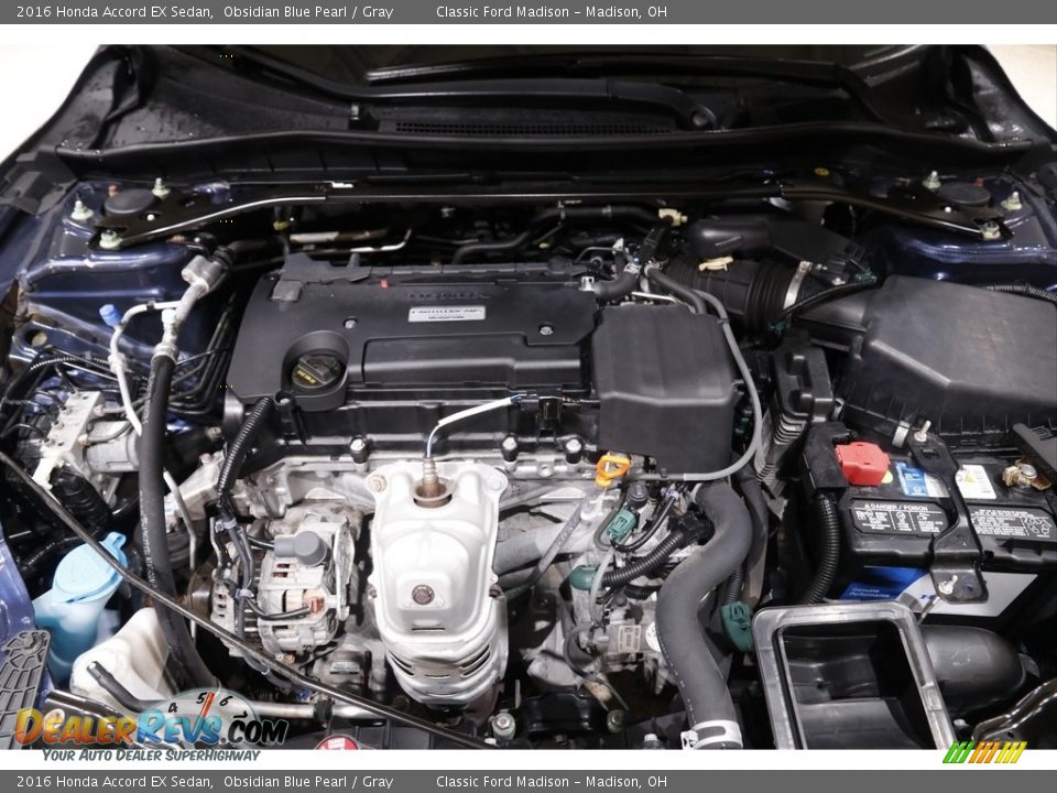 2016 Honda Accord EX Sedan Obsidian Blue Pearl / Gray Photo #23