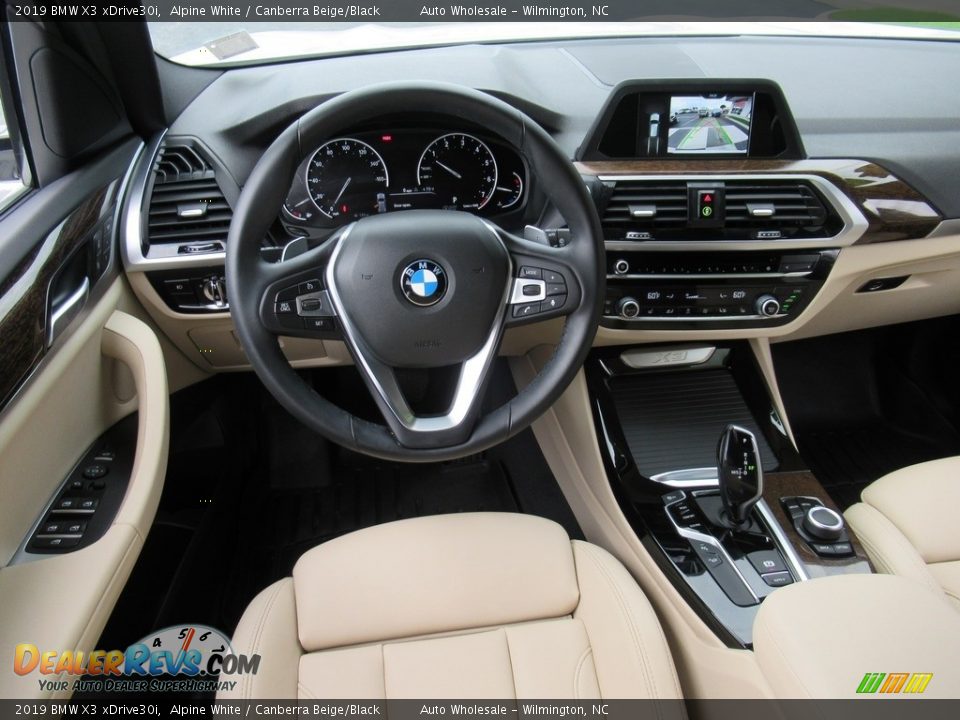 2019 BMW X3 xDrive30i Alpine White / Canberra Beige/Black Photo #15