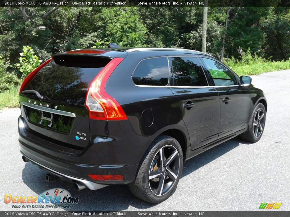 2016 Volvo XC60 T6 AWD R-Design Onyx Black Metallic / Off-Black Photo #6