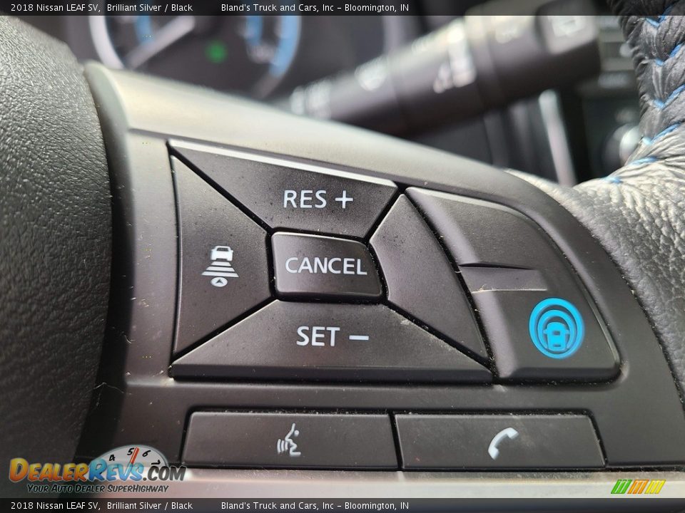 2018 Nissan LEAF SV Brilliant Silver / Black Photo #5