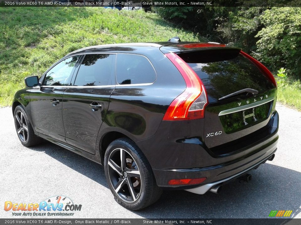 2016 Volvo XC60 T6 AWD R-Design Onyx Black Metallic / Off-Black Photo #8