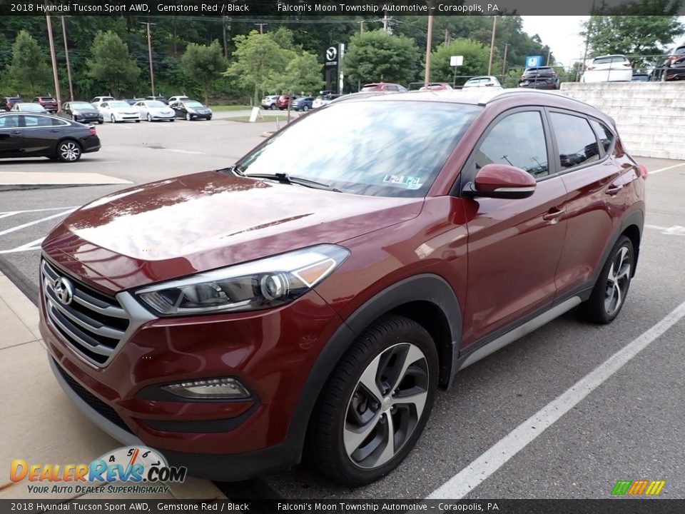 2018 Hyundai Tucson Sport AWD Gemstone Red / Black Photo #1