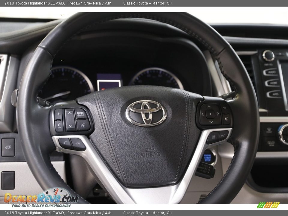 2018 Toyota Highlander XLE AWD Predawn Gray Mica / Ash Photo #7