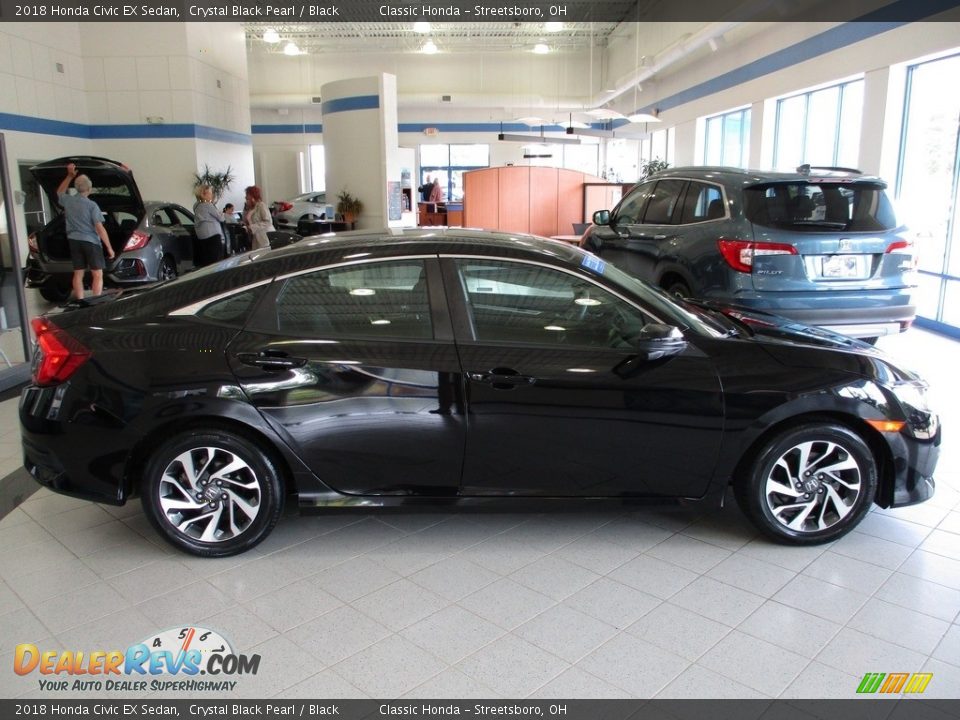 2018 Honda Civic EX Sedan Crystal Black Pearl / Black Photo #4