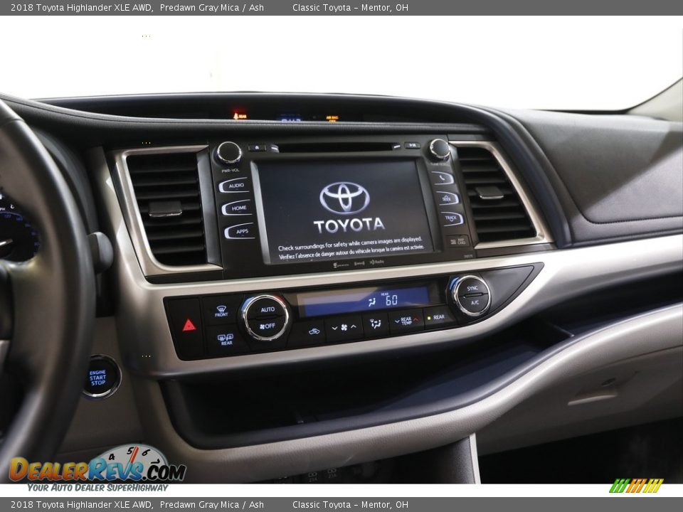 2018 Toyota Highlander XLE AWD Predawn Gray Mica / Ash Photo #9