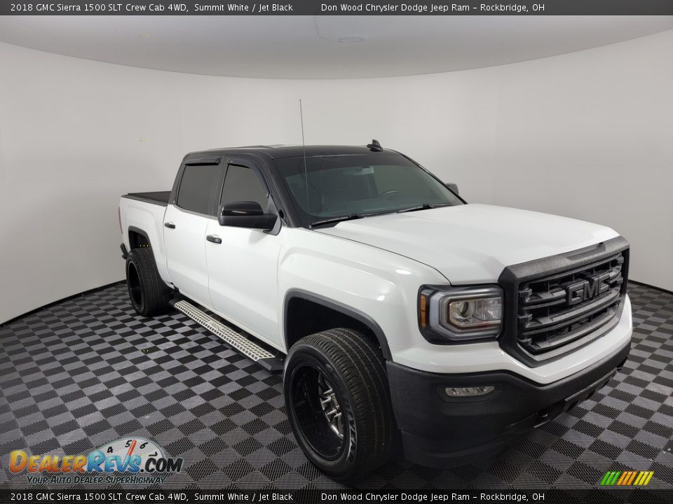 2018 GMC Sierra 1500 SLT Crew Cab 4WD Summit White / Jet Black Photo #5
